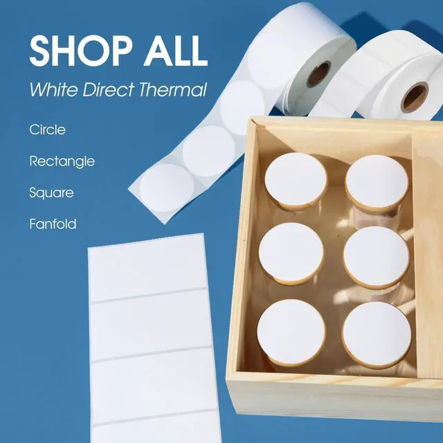 Alt view image 7 of 7 - 4" X 6" Direct Thermal Labels (2500 Count, 10 Rolls) - Printable Postage 4X6 Shipping Labels for Packages and Returns - Compatible With Zebra and Rollo Printers