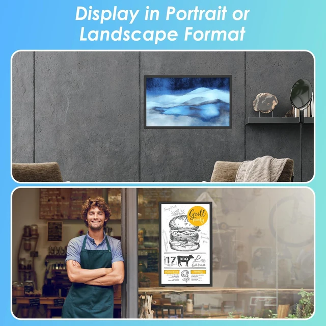 Alt view image 2 of 7 - 20 Pack Magnetic Sign Holder 11 x 17 with Magnetic Frame Fits 11x17 Signs with Magnetic Opening, Self-Adhesive Backing and PVC Protection for Wall Displays