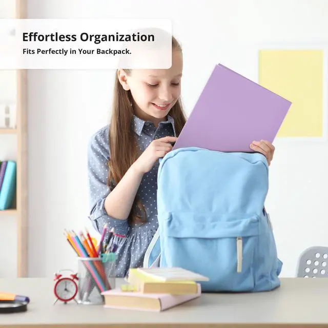 Alt view image 7 of 7 - Plastic Folders with Pockets (18 Pack, Assorted Pastel Colors), 2-Pocket Folders with Business Card Slot, Heavy Duty, Fit Letter Size Documents, Perfect for School, Office & Business