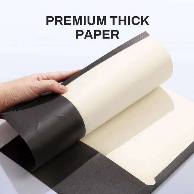 Alt view image 3 of 7 - Folders with Pockets 3 Hole Punched(50 Pack, Black), 2 Pocket Folders Fit Letter Size Paper, Paper File Folder for School Office Home Business