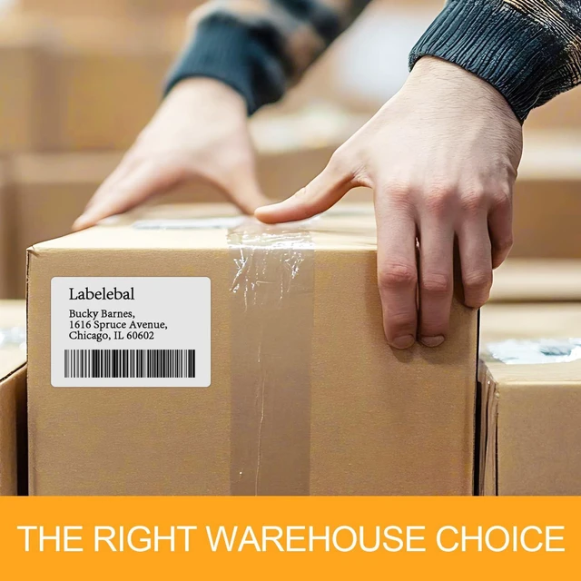 Alt view image 7 of 7 - (4000 Labels/500 Sheets) Self Adhesive Name Tag Stickers, 8 Labels per Sheet, A4 Stickers 3-3/8" x 2-1/3" for Inkjet/Laser Printers, White Sticker Shipping/Mailing Labels