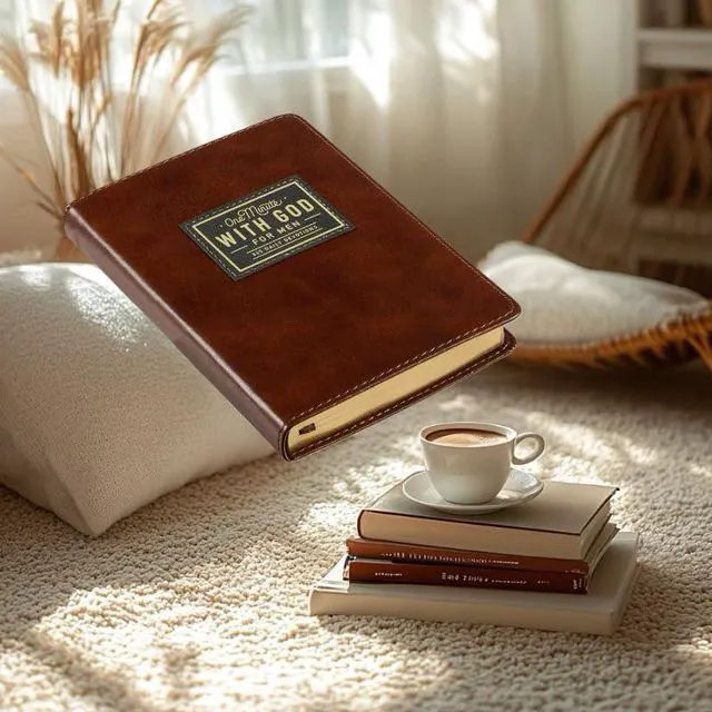 Alt view image 3 of 6 - 2026 One minute WITH GOD for men, 365 days of daily prayer brown book, Bible prayer Faux Leather Journal 0793898717173: Amazon.com