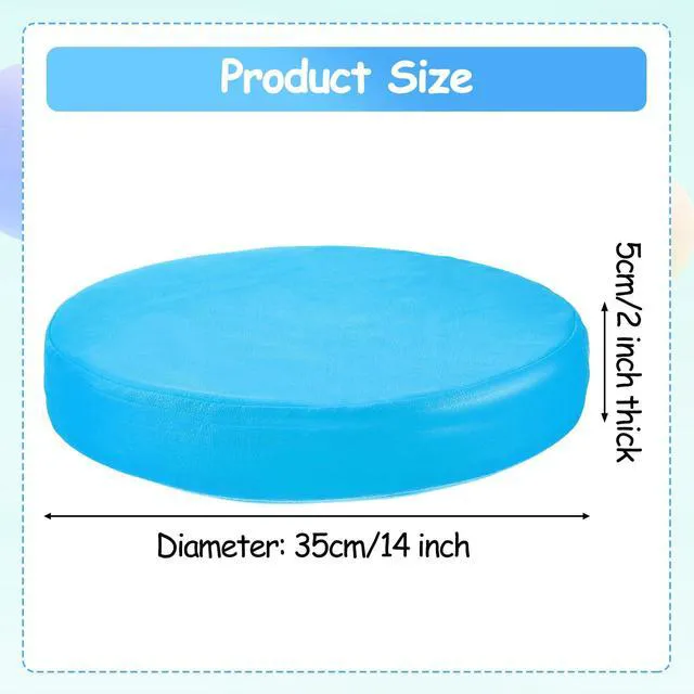 Alt view image 2 of 7 - 12 Pcs Floor Cushions Kids, Rainbow Color, 13.8 x 13.8 x 2 Inch Extra Thick Classroom Seat Cushions Floor Pillows for Kids Toddlers Homeschool Kindergarten Daycare Nursery Playroom