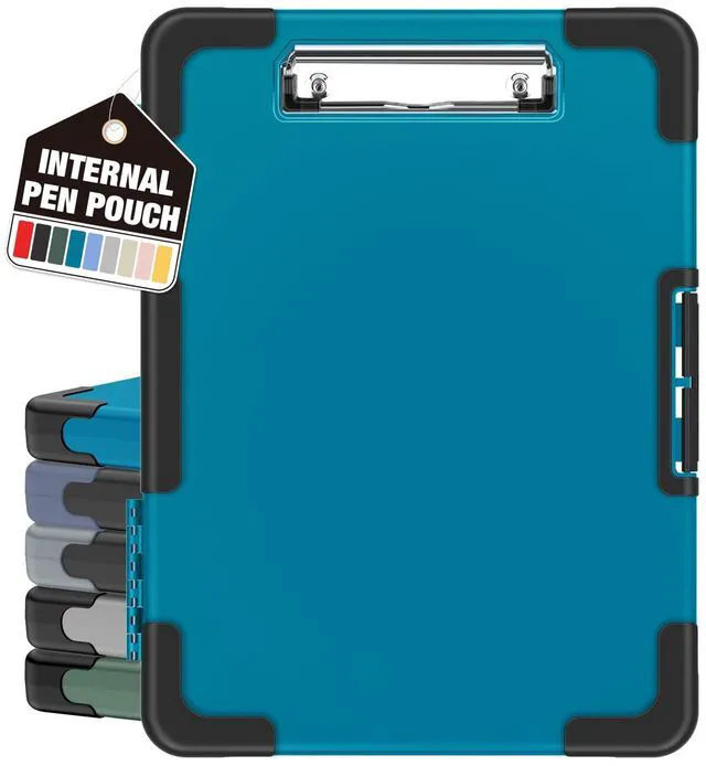 Main image of Toughest Clipboard with Storage, Clip Boards 8.5x11 with Pen Pouch Rubber Corner, Heavy Duty, Extra Nylon Pouch, High Capacity, Organization Box Case for Contractor Trucker Driver, Letter Size