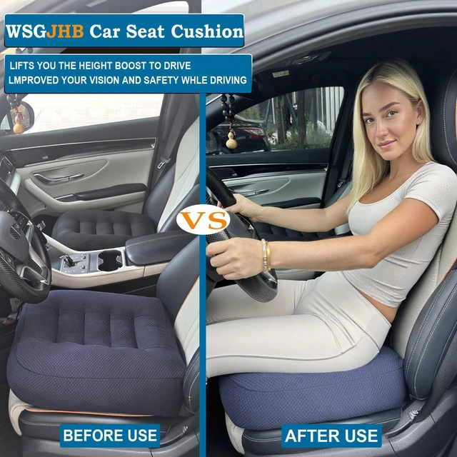Alt view image 4 of 6 - Large Seat Cushion, Extra Thick Booster Seat Cushions Long Sitting Office Chair Cushion Long Sitting Office Workers, Car Drivers, Relieves Back Pain, Breathable, Anti-Slip, 20x20x6 inchs