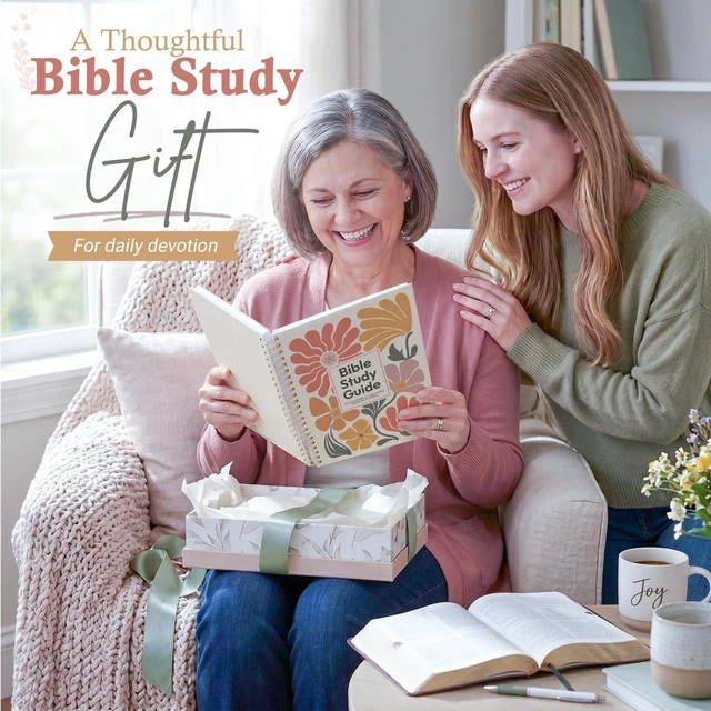 Alt view image 3 of 7 - Bible Study Guides 66 Pages Journal for Women, Spiral Notebook 8.5 x 11 Floral Prayer Devotional Supplies - Saints Label with Reflection Note, Prayer Prompts, Christian Gift Idea