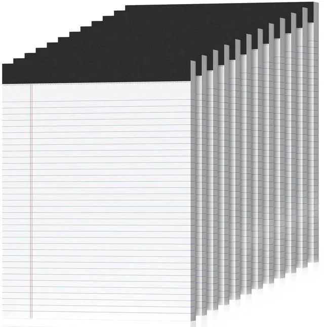 Main image of 12 Pack Legal Pads 8.5 x 11 College Ruled 600 Sheets Note Pads 8.5 x 11 Inch Notepads Perforated Writing Pads 8.5 x 11 Pads of Paper Lined White Paper, 50 Sheets per Notepad for Home, Office, School