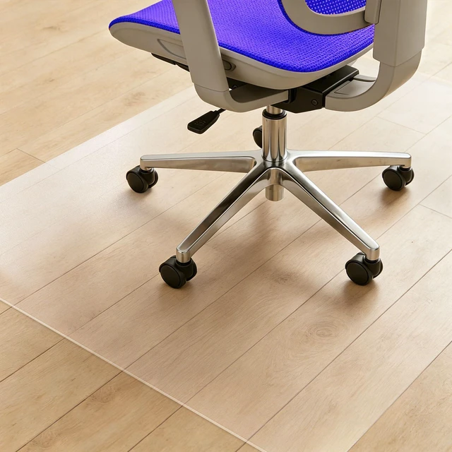 Main image of Clear Chair Mat for Hard Floor, 36" x 48" Heavy Duty Desk Mat, Rectangle Durable Thick PVC, Anti-slip Grip Backing, Smooth Rolling Surface, Scratch-resistant Surface