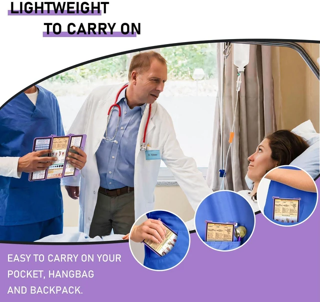 Alt view image 6 of 7 - Nursing Clipboard Foldable, Foldable Clipboard w/Nursing Edition Medical Charts, 3 Layers Aluminum, Nurse Clip Board w/Low Profile Clip&Pen Clip for Students, Nurses and Doctors, Purple