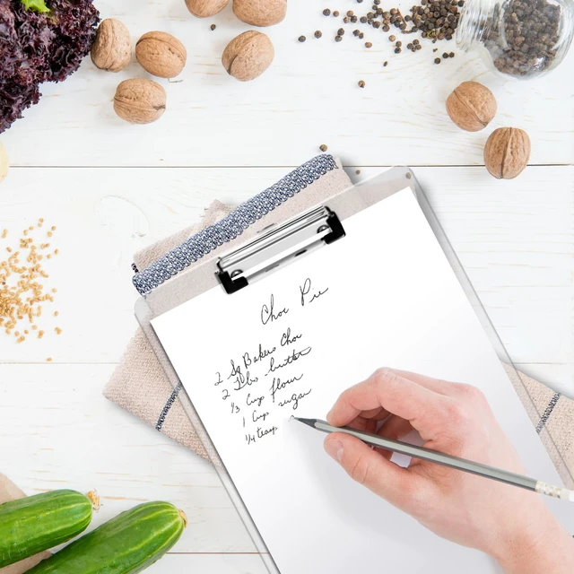 Alt view image 7 of 7 - Acrylic Clipboards 12.5 x 9, Clear 25 Pack Letter Size Clip Boards with Low Profile Metal Clips, Hold up to 100 Sheets, Lightweight Set for Classroom, School, Office and Home
