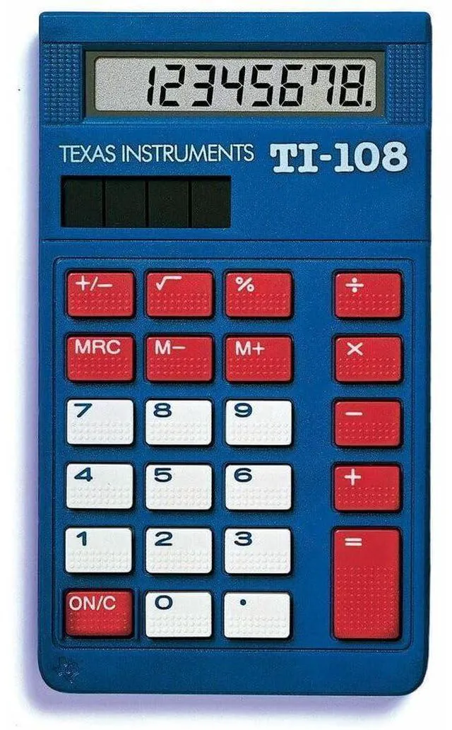 Main image of TI-108 (108/TKT/1L1/C) Simple Calculator - 8 Character(s) - LCD - Solar Powered - Pack of 10