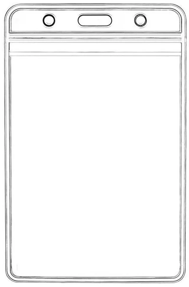 Main image of Vertical ID Badge Holders Sealable Waterproof Clear Plastic Holder, Fits RFID/Proximity/Badge Swipe Cards or Credit Card (100Pcs, Vertical)