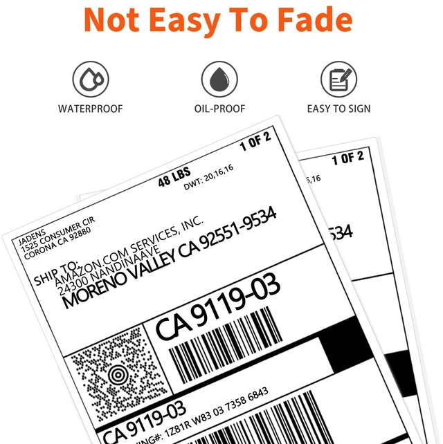 Alt view image 4 of 7 - Direct Thermal Shipping Label, 4x6-350 Labels, Commercial Grade