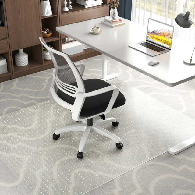 Main image of Office Chair Mat for Carpet Floors, 47" x 59" Clear Desk Chair Mats for Low Pile Carpeted Protector, Sturdy PVC Computer Chair Mats Anti-Slip and Easy to Clean for Home & Office