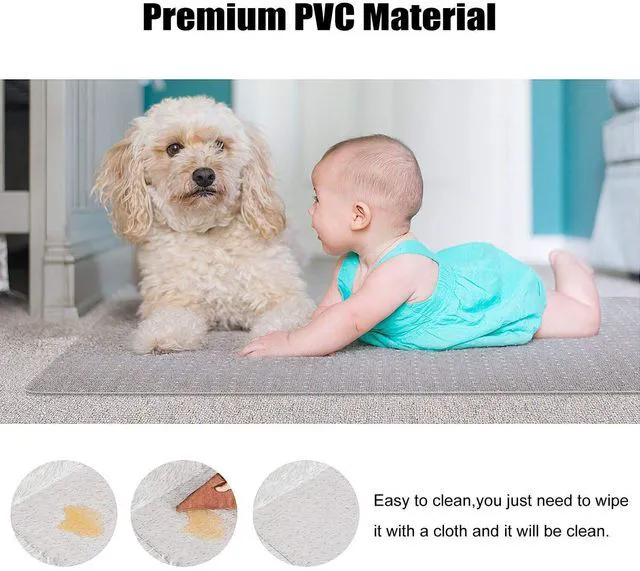 Alt view image 3 of 7 - Desk Chair Mat for Carpet, 30'' x 48'' Rectangle Transparent Mats for Chairs Good for Desks, Office and Home, Easy Glide, Protects Floors for Low and No Pile Carpeted Floors