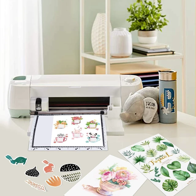 Alt view image 4 of 7 - Premium Printable Vinyl Sticker Paper for Inkjet & Laser Printer, 100 Sheets Matte White Waterproof Decal Paper, Dry Quickly and Holds Ink Beautifully