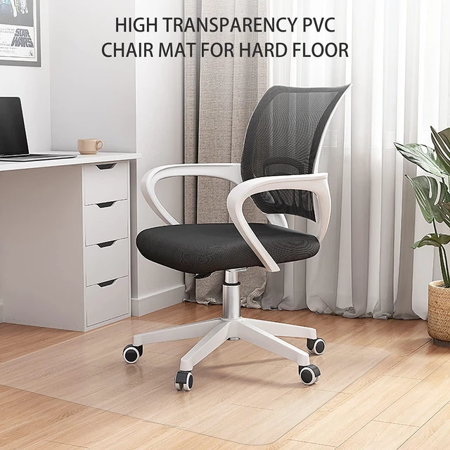 Alt view image 7 of 7 - Office Chair Mat for Hard Floors - 45''×53'',Heavy Duty Clear Wood/Tile Floor Protector PVC Transparent