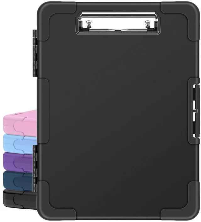 Main image of Toughest Clipboard with Storage, Clip Boards 8.5x11 with Pen Pouch Rubber Corner, Heavy Duty, Extra Nylon Pouch, High Capacity, Organization Box Case for Contractor Trucker Driver, Letter Size