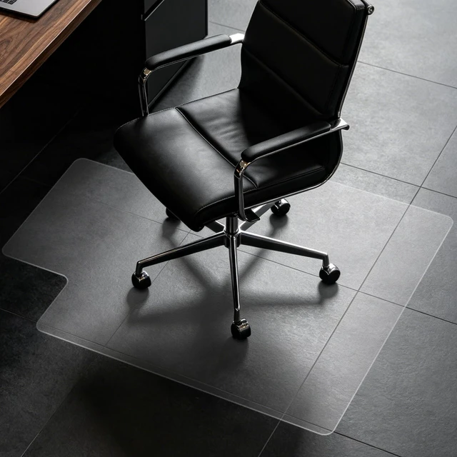 Main image of Clear Chair Mat for Hard Floor, 36" x 48" Heavy Duty Desk Mat, Convex Durable Thick PVC, Anti-slip Grip Backing, Smooth Rolling Surface, Scratch-resistant Surface