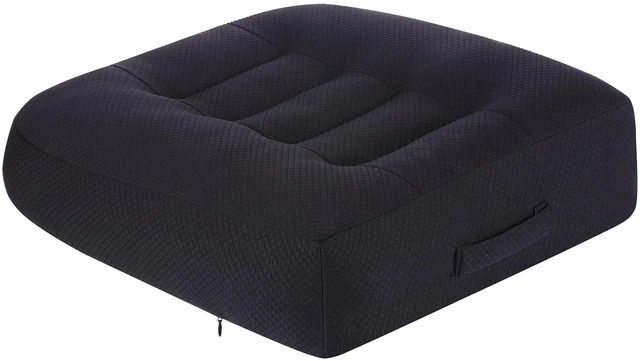 Main image of Office Chair Cushion Pillow Adult Seat Cushions for Short People Car Booster Effectively Increase Field of View Lower Back Fatigue Relief, Cars Office Home Anti-Slip 18x18x4.7"Black-Medium