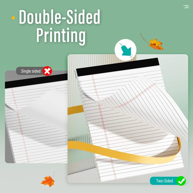 Alt view image 3 of 6 - 12 Pack Legal Pads 8.5 x 11 Note Pads 8.5 x 11 Inch Notepad 360 Sheets Writing Pads Wide Ruled Lined Paper Pads White Paper Note Pads 8.5 x 11 with 30 Sheets Per Legal Pad for School, Office, Home