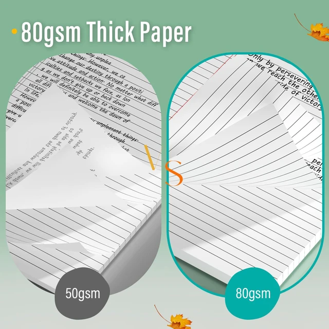 Alt view image 5 of 6 - 12 Pack Legal Pads 8.5 x 11 Note Pads 8.5 x 11 Inch Notepad 360 Sheets Writing Pads Wide Ruled Lined Paper Pads White Paper Note Pads 8.5 x 11 with 30 Sheets Per Legal Pad for School, Office, Home