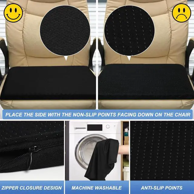 Alt view image 6 of 7 - Gel Seat Cushion for Long Sitting - 20" x 20" x 1.8" (Extra ThickSoft) Zero Gel Cushions for Pressure Relief, Honeycomb Gel Seat Cushion, Ergonomic Silicone Seat Cushion for People Over 140 lbs