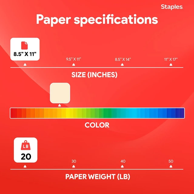 Alt view image 3 of 6 - Pastel Recycled Copy Paper, Cream, 20 lb., 8.5x11, 500 Sheets 30% recycled multipurpose paper for printing documents, flyers, and forms