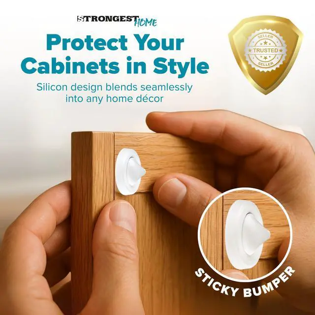 Alt view image 3 of 7 - Cabinet Door Bumper 200 Pack Clear Rubber - Self Adhesive Stoppers for Quiet Close Protection - Drawer Pads for Furniture and Surface Cushioning - 0.5 x 0.2 Inch