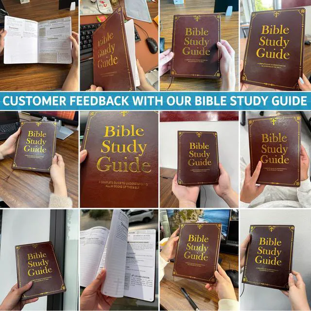Alt view image 5 of 7 - Bible Study Guides 66 Pages Leather Journal Notebook For Men Devotional Supplies - Saints Label Books with Life Application & Reflection Notes, Prayer Prompts, Christian Gift Idea