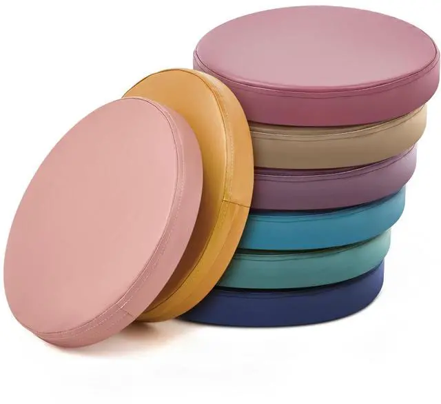 Main image of 8 Pcs Floor Cushions Kids, Morandi Color, 13.8 x 13.8 x 2 Inch Extra Thick 2" Flexible Seating Classroom, Assorted Colored Floor Pillow, Soft Round Cushions for Kids Students Office School