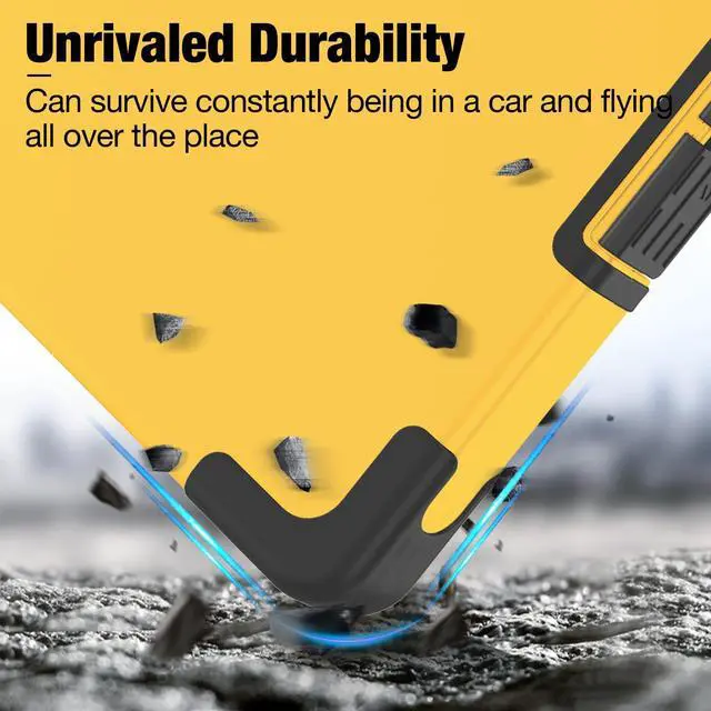 Alt view image 3 of 7 - Toughest Clipboard with Storage, Clip Boards 8.5x11 with Pen Pouch Rubber Corner, Heavy Duty, Extra Nylon Pouch, High Capacity, Organization Box Case for Contractor Trucker Driver, Letter Size