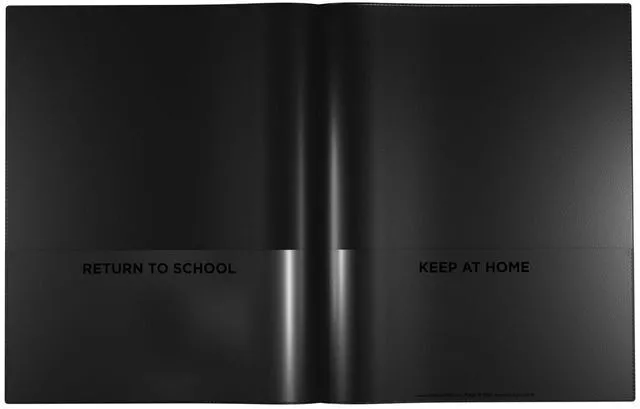 Alt view image 3 of 3 - ® English Communicator, Parent-Teacher Folder, Patented Tear-Resistant Flexible Plastic 2 Inside Pockets, 2 Exterior Sleeves, Letter Size Paper, Single Color(24 Pack) (Black)
