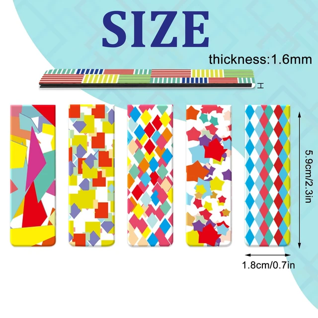 Alt view image 2 of 7 - 15 Pieces Bookmarks, Magnetic Bookmarks for Women, Page Markers for Students (Pack of 2)