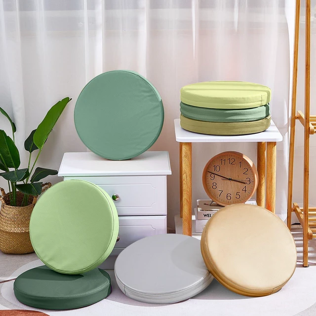 Alt view image 3 of 7 - 8 Pcs Floor Cushions Kids, Matcha Color, 13.8 x 13.8 x 2 Inch Extra Thick 2" Flexible Seating Classroom, Assorted Colored Floor Pillow, Soft Round Cushions for Kids Students Office School