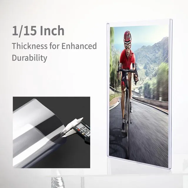 Alt view image 4 of 7 - 25-Pack 8.5 x 11 Inch Document-Toploaders - Premium Document Topload Holders, Crystal Clear Document Top loaders, Hard Plastic Page Sheet Protectors for Photos, Prints, Menu Covers and Work Papers