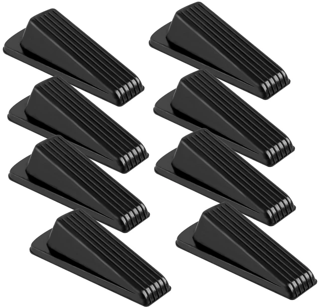 Main image of 8 Pack Door Stoppers for Bottom of Door, 4.8x2.2x1.3in Door Stops, Rubber Door Stopper Wedge, Sturdy Stackable Door Stops for Floor