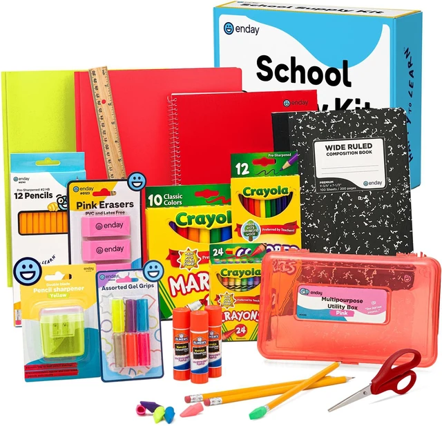 Main image of Back to School Supplies Kit - Grades K-5, 83 Piece Back to School Supplies Kit, Kindergarten School Supplies Kids for Girls & Boys