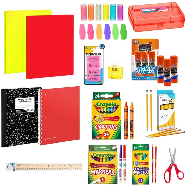Alt view image 7 of 7 - Back to School Supplies Kit - Grades K-5, 83 Piece Back to School Supplies Kit, Kindergarten School Supplies Kids for Girls & Boys