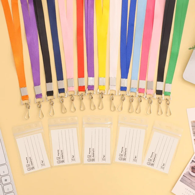 Alt view image 6 of 6 - 48 Pack Cruise Lanyards with Waterproof Badge Holders, 12 Colors Soft Neck Lanyards, Clear Resealable Pvc Holders, Fits Id And Cruise Cards, Color Coded For Groups And Events