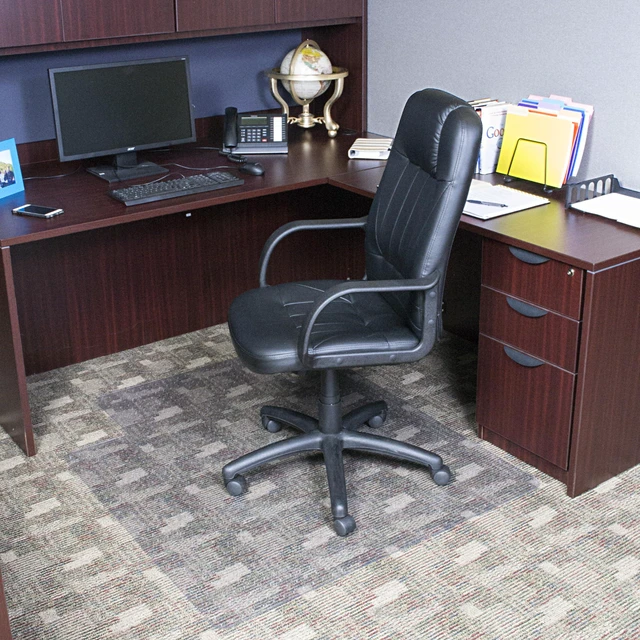 Alt view image 3 of 4 - Low and Medium Pile Carpet Office Mat Chair Mat, 45" x 53" (C521003J)