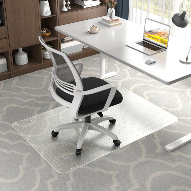 Main image of Office Chair Mat for Carpet Floors, 48" x 30" Clear Desk Chair Mats for Low Pile Carpeted Protector, Sturdy PVC Computer Chair Mats Anti-Slip and Easy to Clean for Home & Office