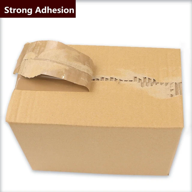 Alt view image 3 of 5 - 6-Pack Brown Packing Tape with Dispenser-2.7mil x 1.88" x 55Y Heavy Duty Packing Tape for Moving Boxes-Moving Tape Strong Adhesive Packaging Tape