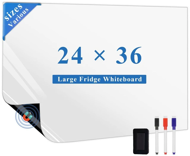 Main image of Magnetic Dry Erase Board: Large Family Organizer for Plans and Notes Reusable Writing Surface for Family To-Do Lists and Daily Schedules - 36" x 24" Kitchen Memo Sheet for Busy Households