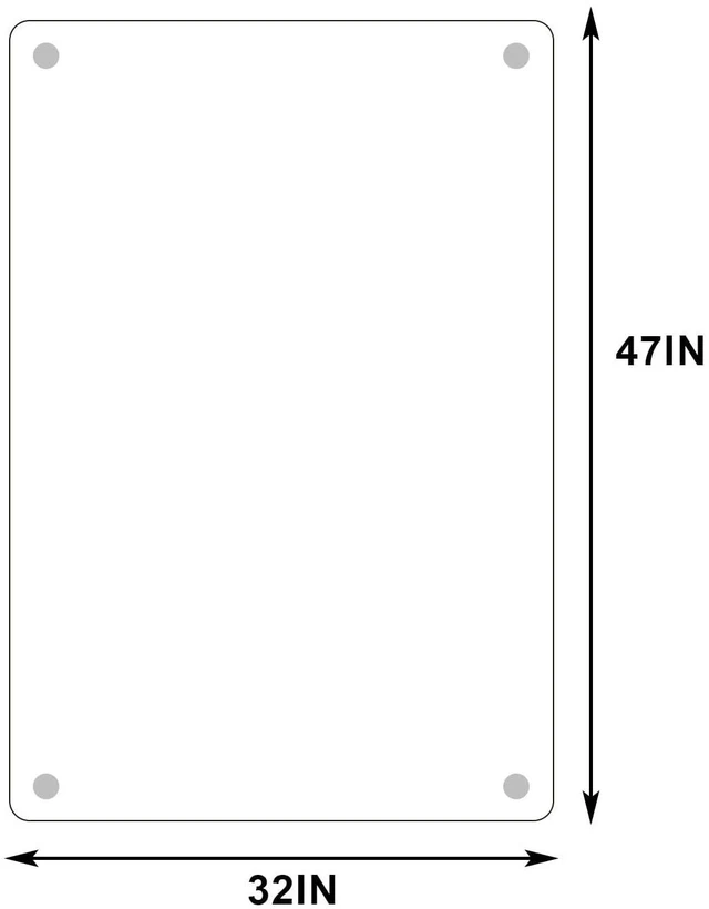 Alt view image 2 of 7 - 47"x32" Tempered Glass Chair Mat Heavy-Duty Floor Protector for Carpet & Hard Floors Scratch-Resistant Office Computer Desk Mats Clear