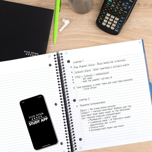 Alt view image 3 of 7 - Advance Spiral Notebook + Study App, 3 Subject, College Ruled Paper, 8-1/2" x 11", 150 Sheets, Spiral Guard, Movable Tabbed Dividers, Amethyst Purple (820060G)
