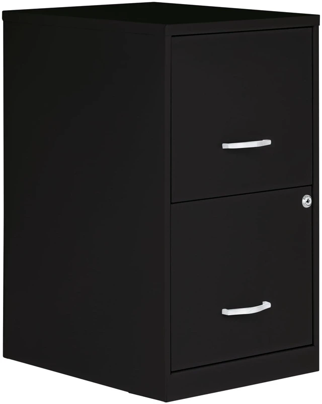 Main image of 2 Drawer Locking Filing Cabinet | Pre-Assembled Steel Construction | Space-Saving Design is Perfect for Home and Small Office | Letter-Size | Assembled in North America
