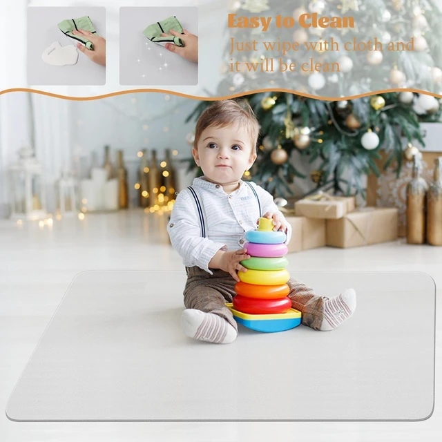 Alt view image 6 of 7 - Office Chair Mat,Easy Glide Hard Wood Tile Floor Mats Clear Desk Chair Mat for Home Office Rolling Chair,Heavy Duty Floor Protector -46"x60" Rectangular