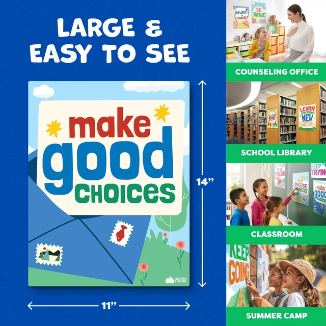Alt view image 7 of 7 - Motivational Posters for Classroom Decor - 14pc Inspirational Positive Affirmation Classroom Posters Middle School High School Elementary - Back to School Supplies Decorations Bulletin Board Wall