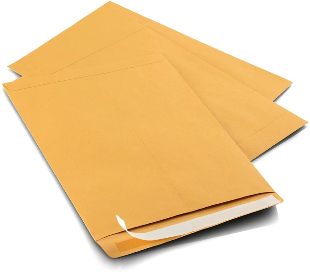 Alt view image 4 of 5 - 9x12 Self-Seal Brown Mailing Envelopes, Manilla Envelopes, 28lb 250ct Self-Seal Closure, 28 LB Kraft Paper, Catalog Style, Brown, 9 x 12 in, Durable Construction, 250 Count (38302)